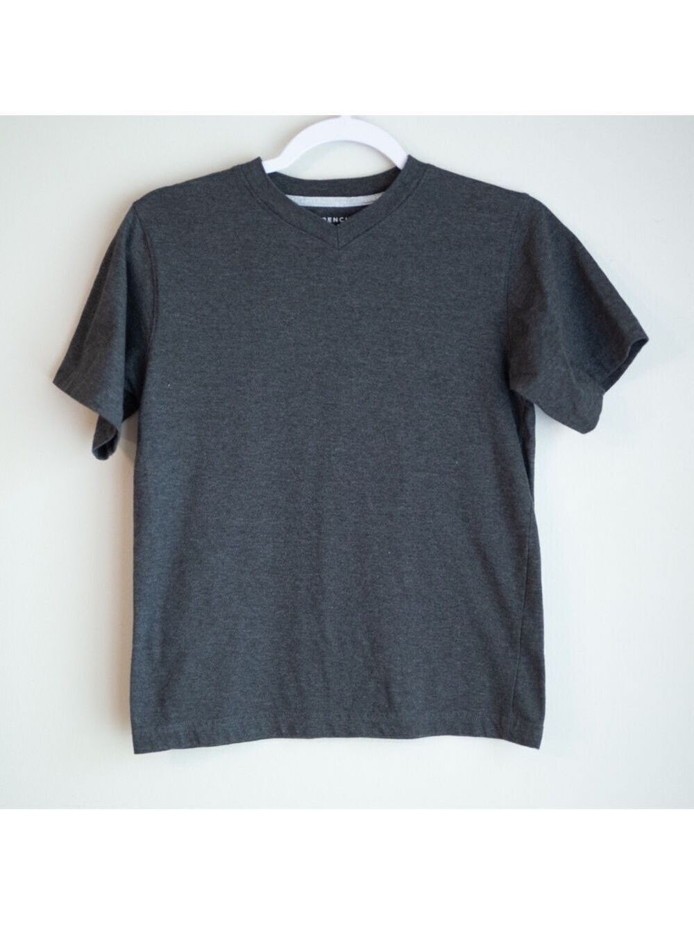 3 for $10 French Toast Dark Grey V-neck Short Sleeve T-shirt boy's size large